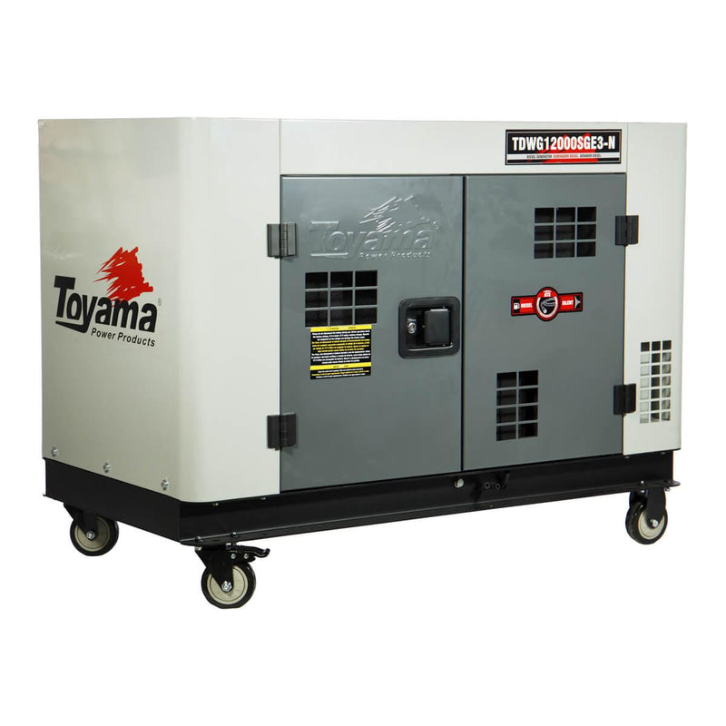 Grupo Gerador Diesel Toyama TDWG12000SGE3D Silencioso + Painel de Transferência Automática - ATS - AF Tech Store Ltda Me