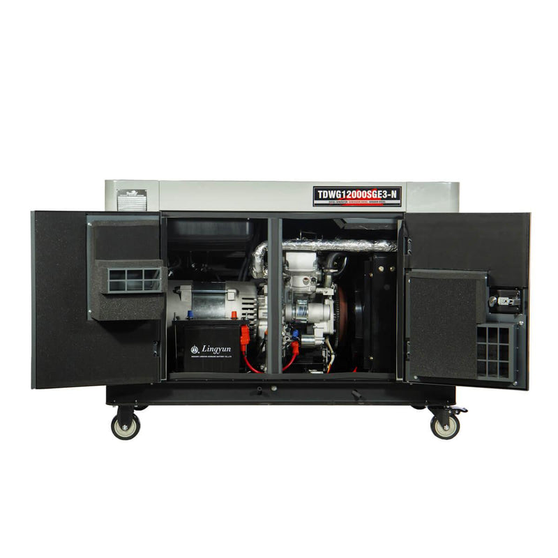 Grupo Gerador Diesel Toyama TDWG12000SGE3D Silencioso + Painel de Transferência Automática - ATS - AF Tech Store Ltda Me