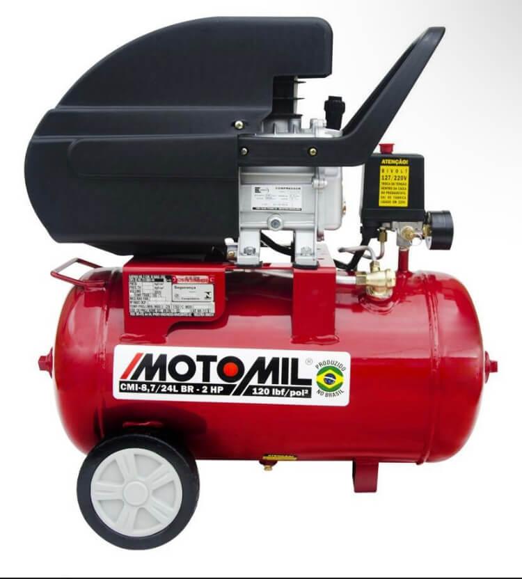 Compressor de Ar Eletrico Portatil CMI 8.7 127/220v Motomil - AF Tech Store Ltda Me