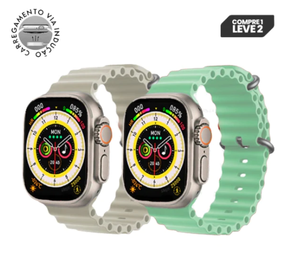 PROMOÇÃO: Compre 1 e leve 2:  Smartwatch IWO 16 Serie 8 Ultra